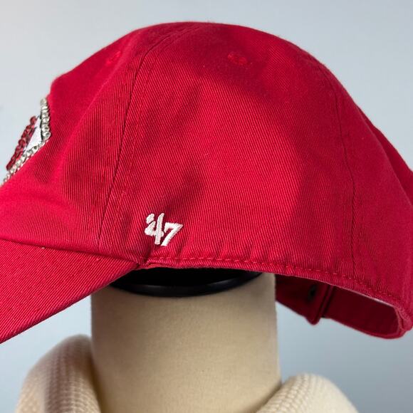 NFL Kansas City Chiefs Football 47 Brand Bling Crystal Rhinestone Hat Cap Adjust - Picture 4 of 10